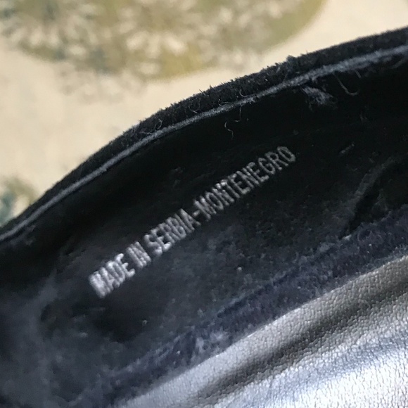 Aldo Black Suede Material Almond Toe Ankle Strap Heels - size 39 - Picture 10 of 10